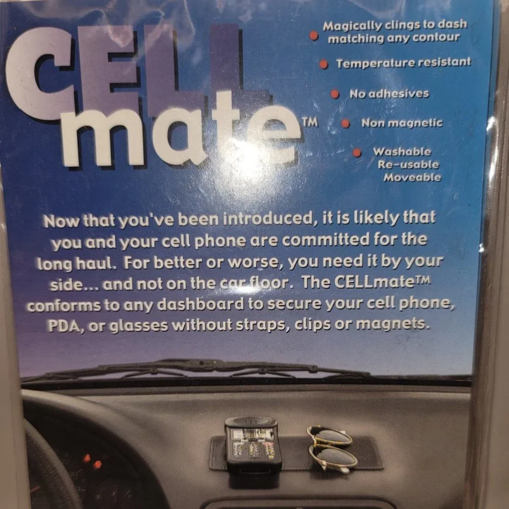 CELL MATE Dashboard Cell Phone Object Holder - Set of 2